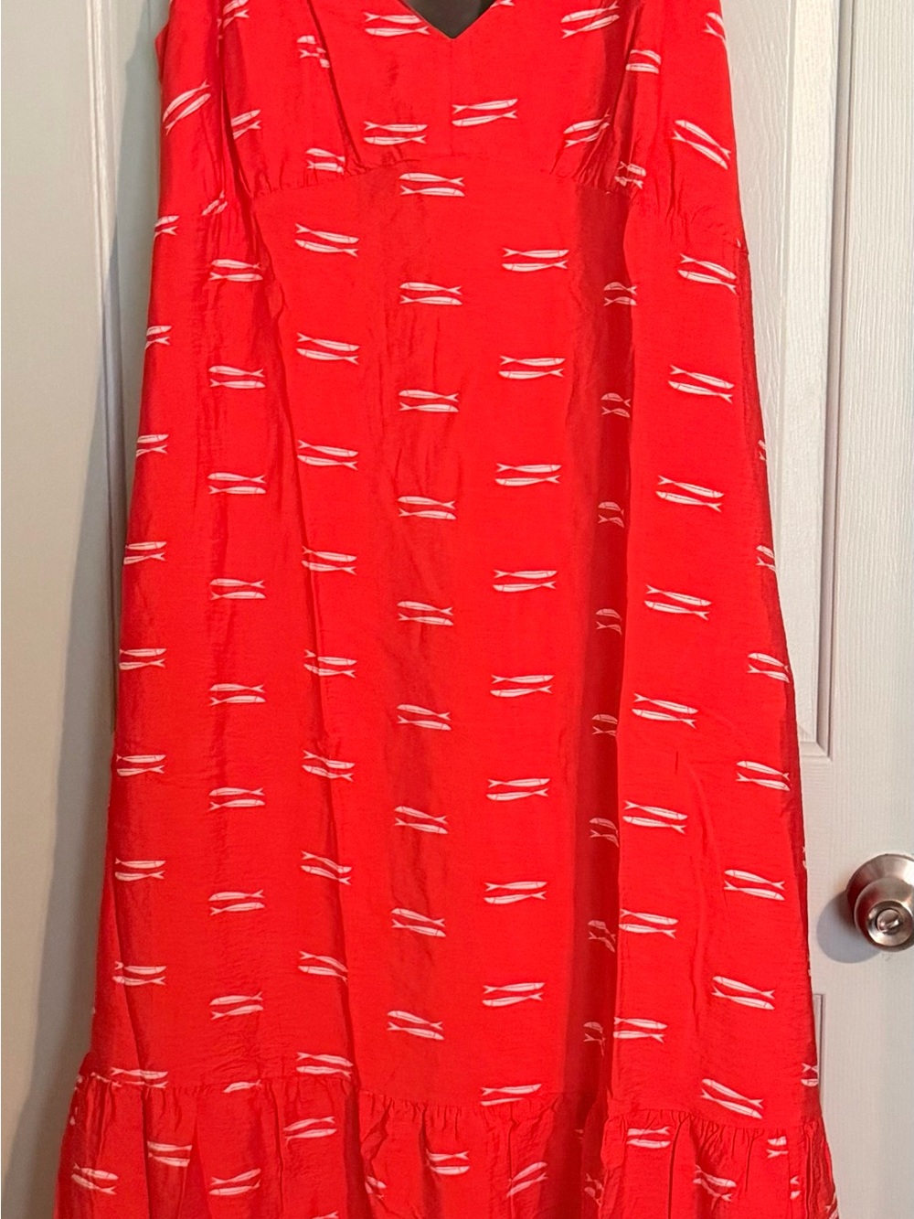 Red Patterned Dress